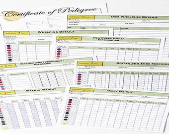 Whelping Charts for Dog Cat Breeders