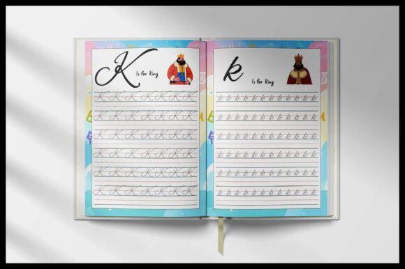 Cursive Handwriting for Kids Editable - Etsy