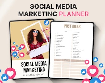 Social Media Marketing Planner, Canva