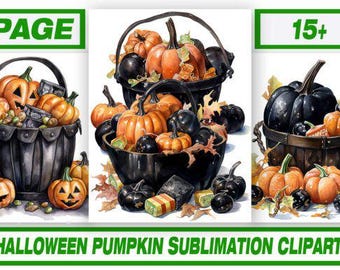 Halloween Pumpkin Sublimation Clipart