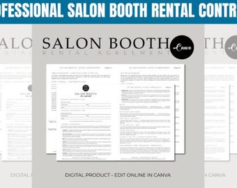 Professional Salon Booth Rental Contract
