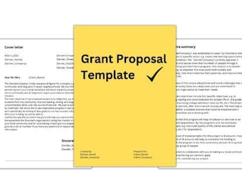 Grant Proposal Template - Editable In Canva