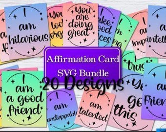 Affirmation Cards SVG