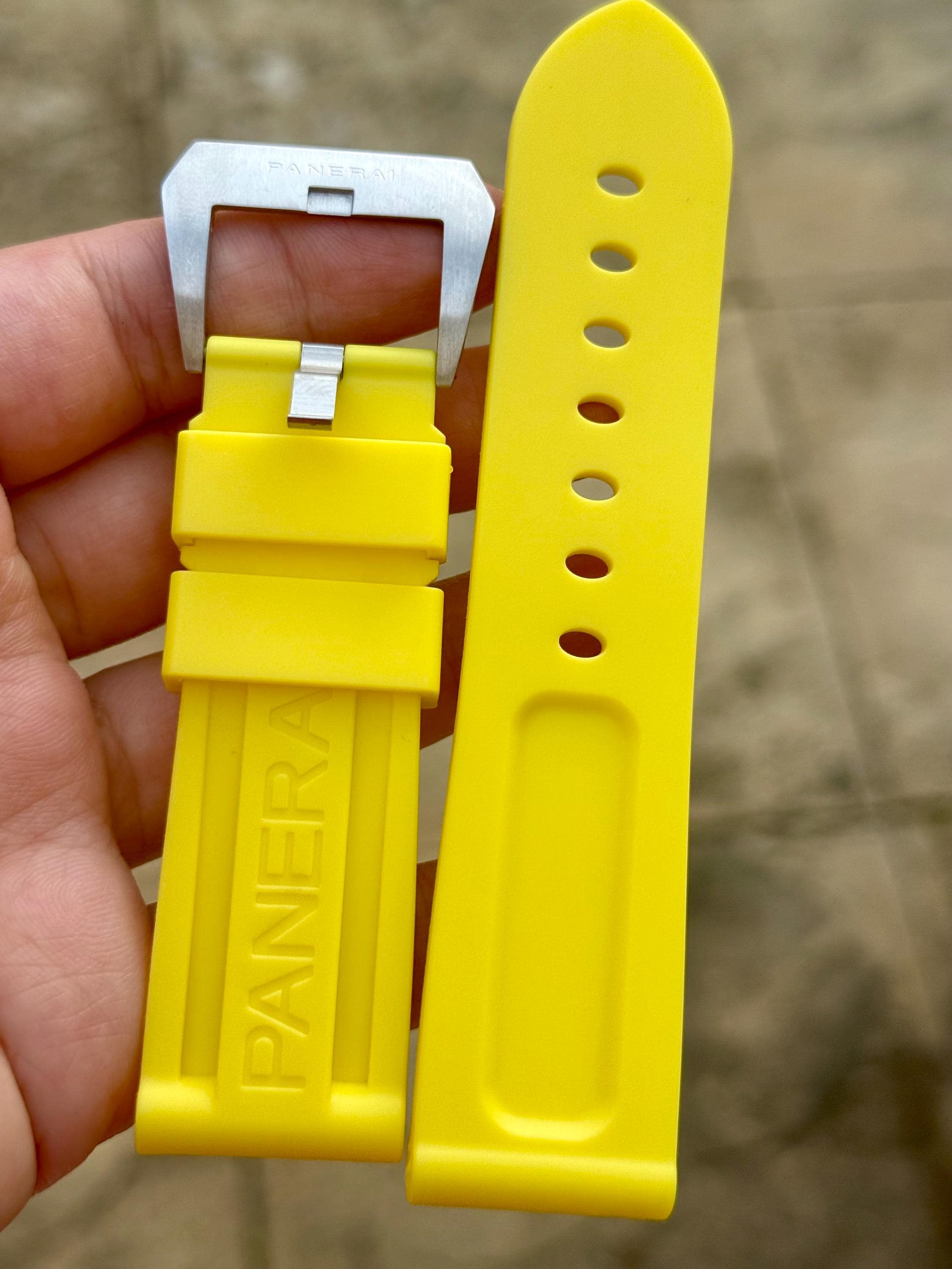 96.PANERAI用 24mm-22mm Panerai Watch Replacement Strap: Lemon Yellow, 24mm - Etsy Canada
