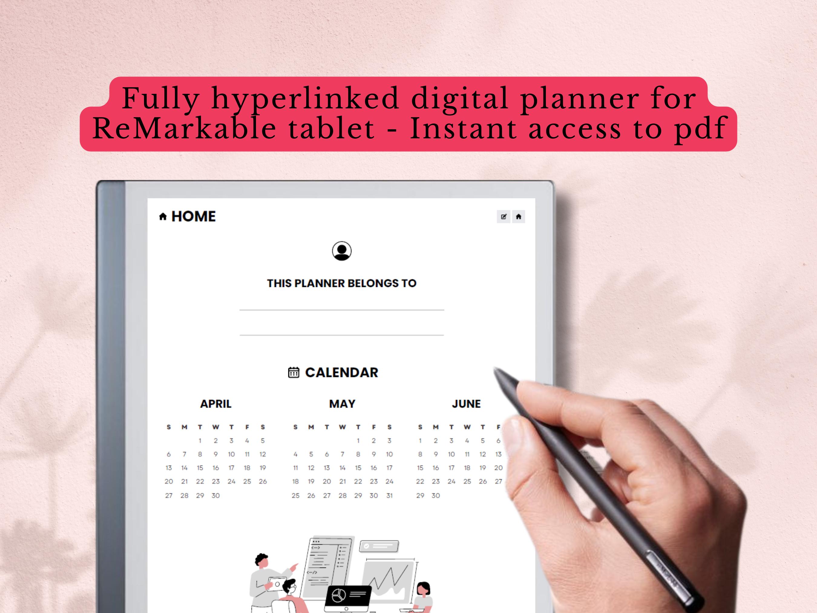 Q2 2025 Quarterly Planner Fit for Remarkable 2 Tablet, 12 Week Year ...
