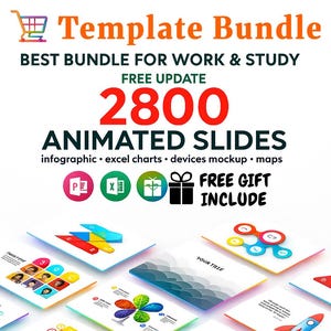Animated Infographics PowerPoint Template Bundle | Professional and Multipurpose Slides | Instant Download for Business and Education