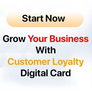 Könnte beinhalten: Ein Smartphone zeigt ein Sushi-Gericht mit dem Text "Chef's Special Dish". Der Bildschirm zeigt auch den Text "Start Now, Grow Your Business With Customer Loyalty Digital Card."