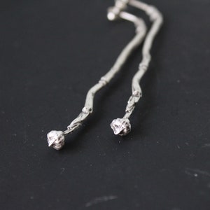 Long Branch Earrings, Sterling silver twig earring, Branch Jewelry, Gift for Woman