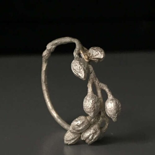 Nature Inspired Ring Sterling Silver Seed Ring Woodland - Etsy
