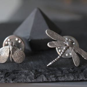 Set of two brooch , Sterling silver animal pin, Insect brooch, Animal jewelry, gift for her