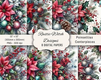 Kerstster digitaal papier | Vakantiejournaal (digitale download)