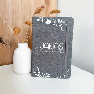 Notizbuch personalisiert, Notizbuch A5, Freundin Geschenk, individuelles Notizbuch, Tagebuch personalisiert, Planer und Organizer, Kollegin