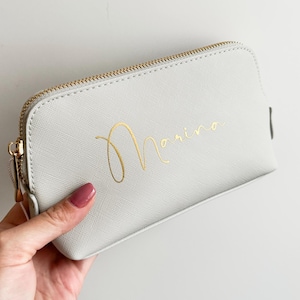Personalisierte Kosmetiktasche mit Name,  Schminktasche mit Name, personalisierter Kosmetikbeutel,  personalisierte Kulturtasche