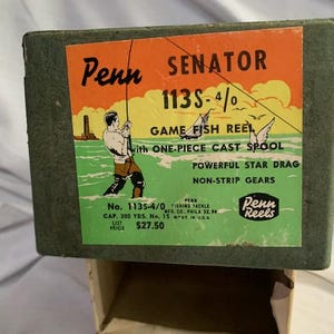 Vintage Penn Senator 113s-4/0 Fishing Reel NIB