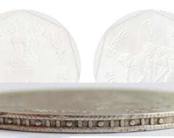 1987年インド1ルピー硬貨 – 小規模農家記念FAO発行コレクション - Etsy