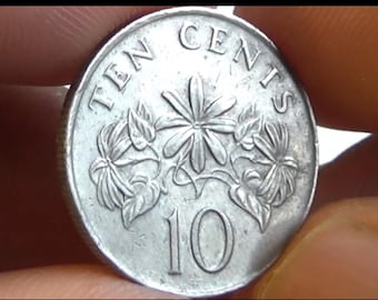 1987年製シンガポール10セント硬貨 - シンガポール共和国の貨幣収集品