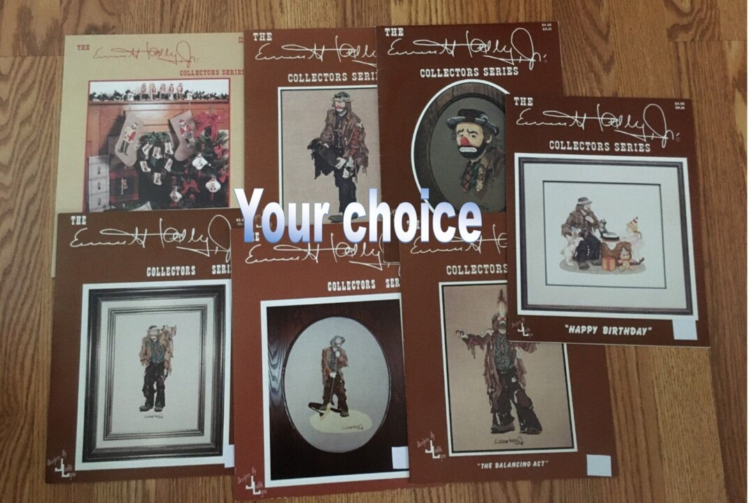 Emmett Kelly Jr Collectors Series Counted Cross Stitch Charts-your
