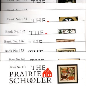 PRAIRIE SCHOOLER counted cross stitch charts-Your Choice-#141,146,173,176,182,184,192,193,199  new and unused, cardstock,original format