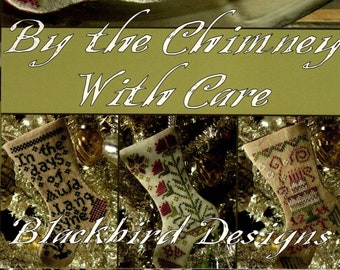BLACKBIRD DESIGNS Three Stockings Series Counted Cross Stitch charts - Your Choice - sold separately by month,one month per choice