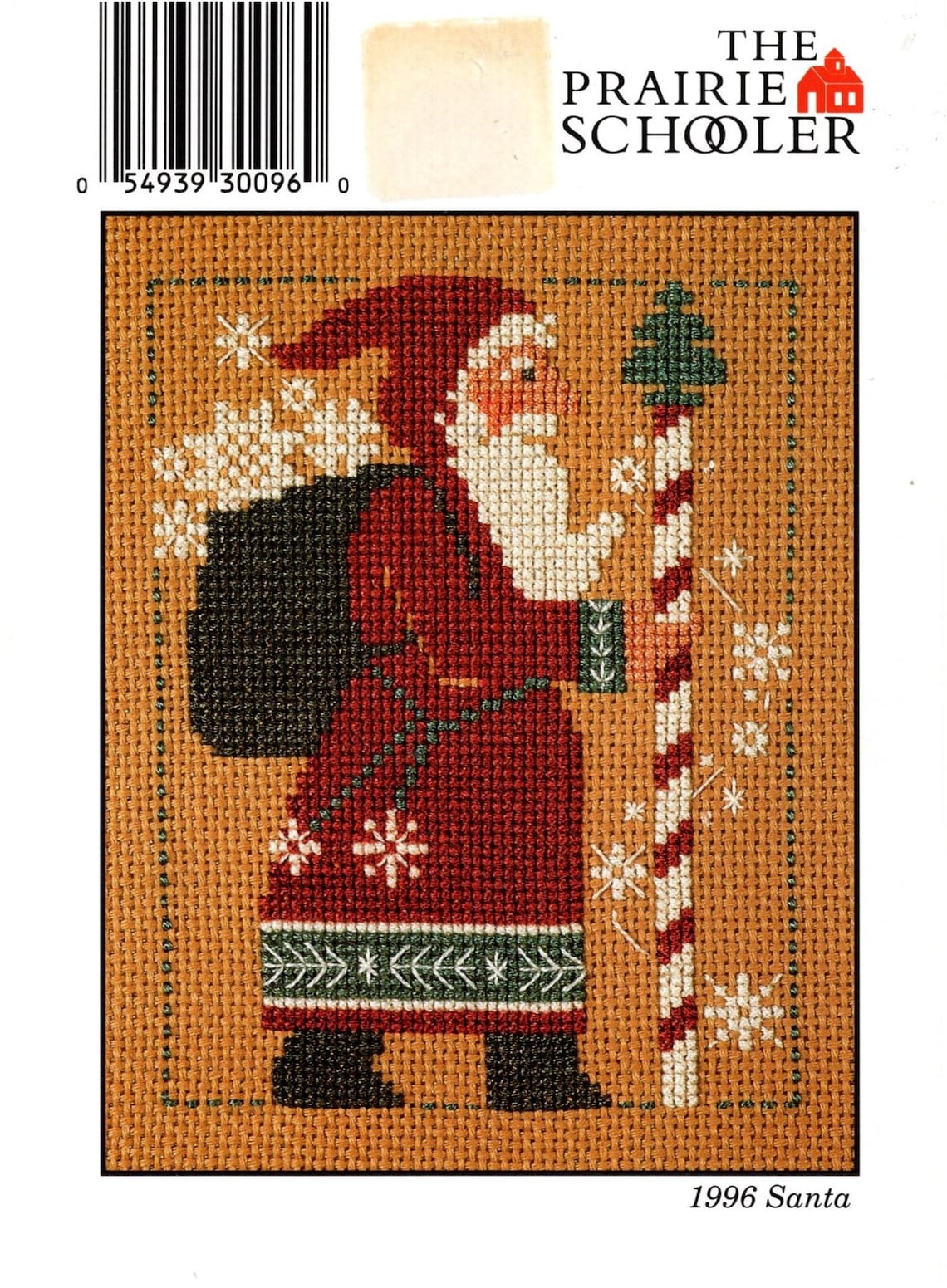 PRAIRIE SCHOOLER Santa individual yearly counted cross stitch Etsy