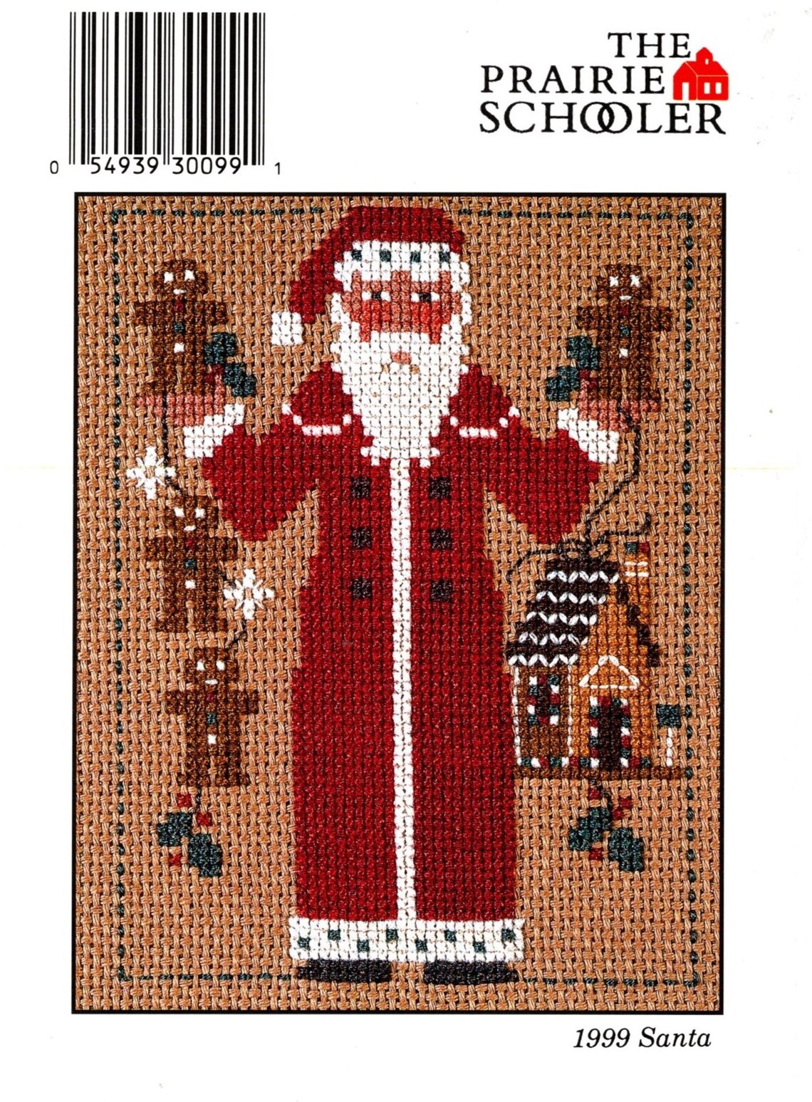 PRAIRIE SCHOOLER Santa individual yearly counted cross stitch Etsy