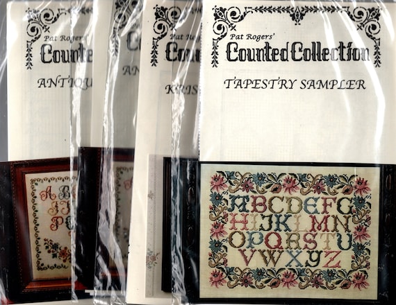 PAT ROGERS Counted Collection Counted Cross Stitch Charts Your Choice new tapestrysampler antiquealphabet ella s kristin s favoritealpha Etsy Canada