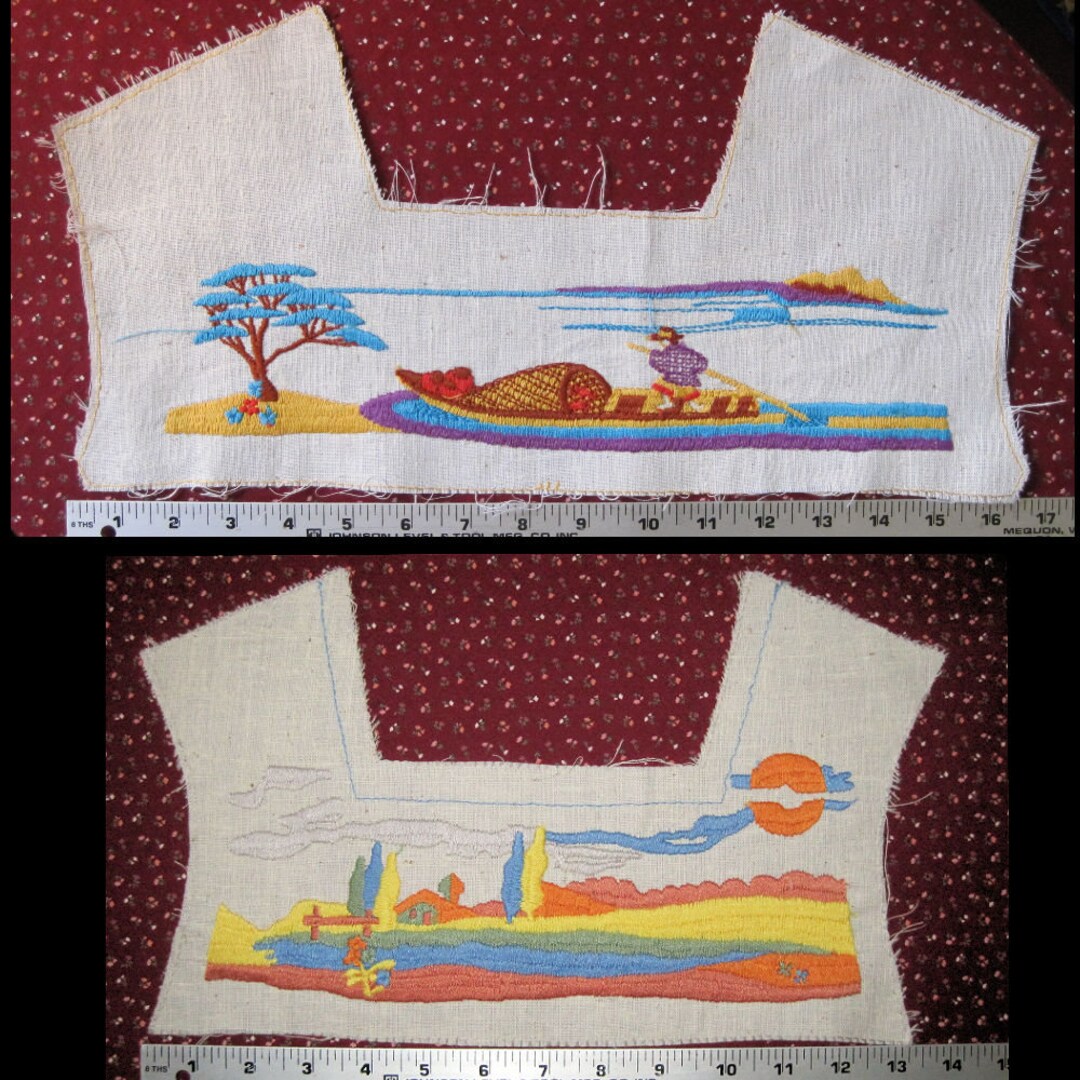 Two Embroidered Yokes Looking for New Lease on Life Etsy