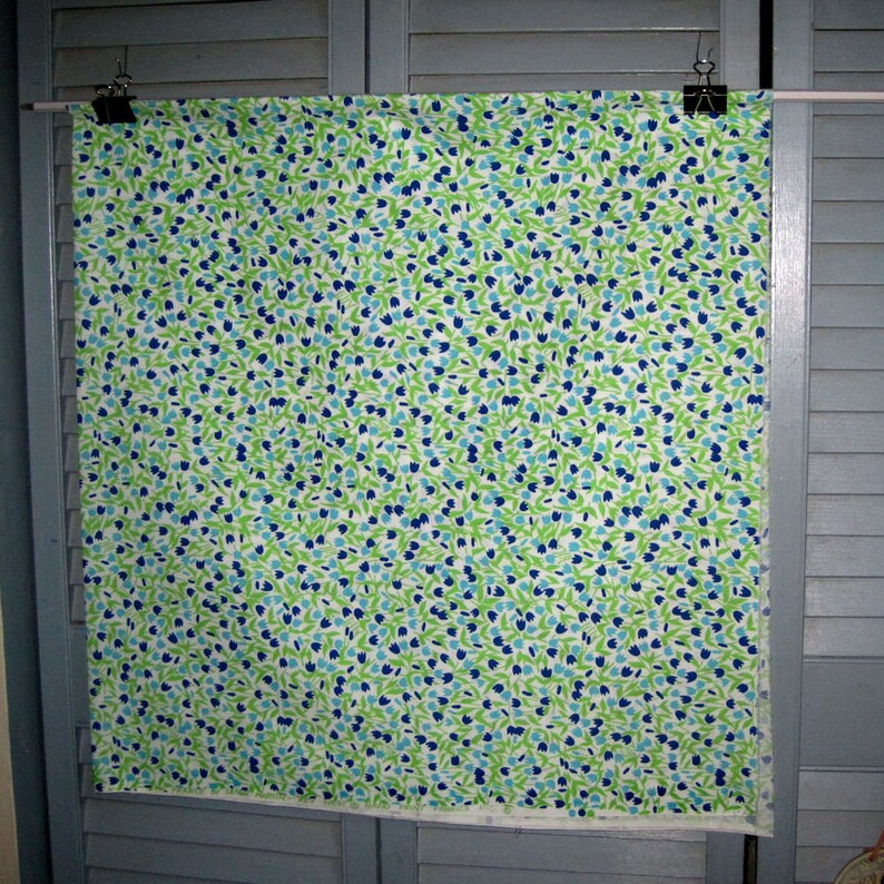 Vintage Key West Hand Print Cotton Fabric France by Leigh Martin Buy by the Half Yard