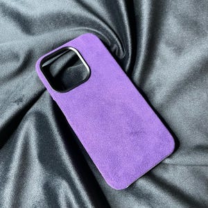 Alcantara Premium iPhone case 15 Pro, Custom Alcantara Case iPhone 15 Pro MagSafe, iPhone 16 15 Pro Max case Custom Leather Gift for him her