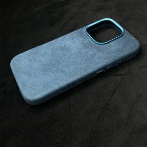 iPhone Alcantara Case | iPhone 16 Pro Max | iPhone 16 Pro | iPhone 15 Pro Max | iPhone 15 Pro | Leather iPhone case | MagSafe compatible