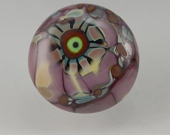 Aztec.... glass CABOCHON artsy organic lampwork fused jewelry designer cabs  by GrowingEdgeGlass/ Mikelene