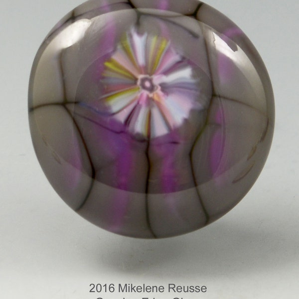 Frolic .... a glass CABOCHON artsy organic jewelry designer cabs  by GrowingEdgeGlass/ Mikelene Reusse