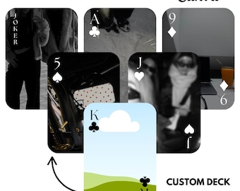 customizable cards game custom deck of cards custom photo playing cards personalized poker cards with photos playing cards template