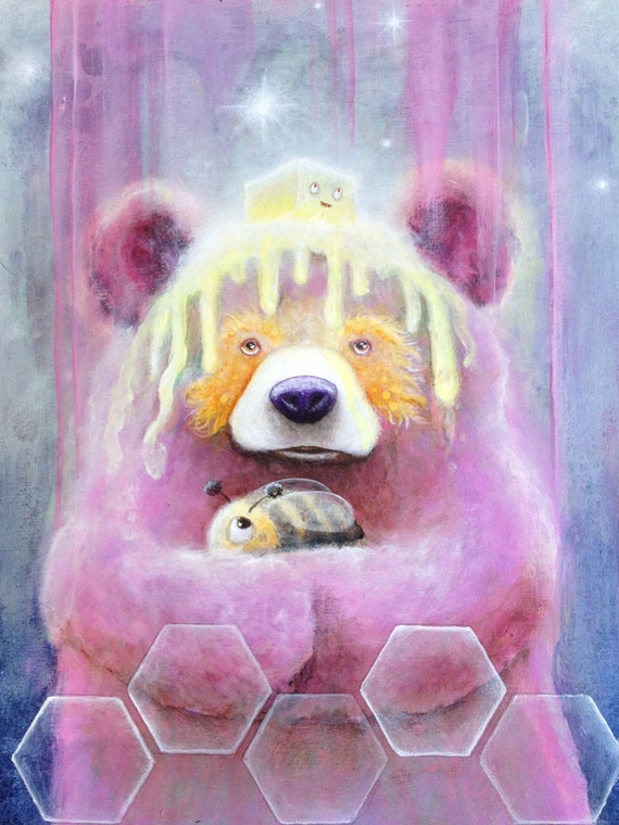 クマのプリント - 動物アート - ポップアート - ポップシュル