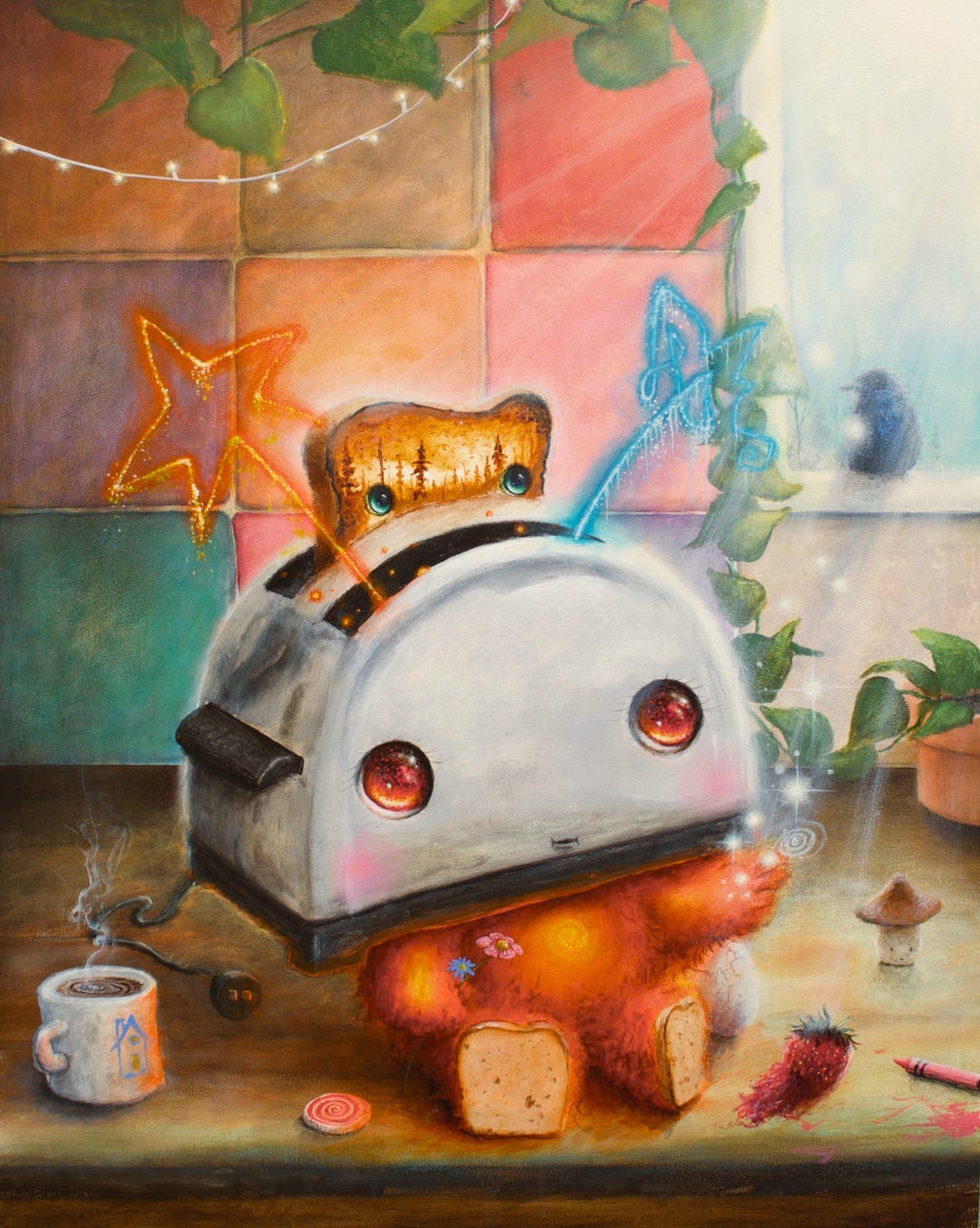 絵画 the toaster graphic art 絵画 the toaster graphic art Toast and Toaster