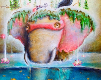 Elephant Art Print - Elephants - Artwork - Prints - Fine Art - Animals