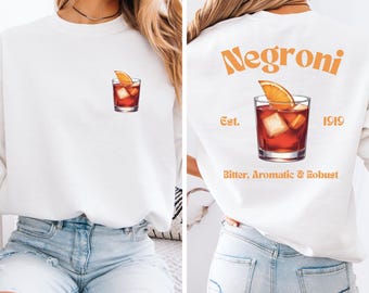 Negroni Cocktail Sweatshirt: Stylish Comfort