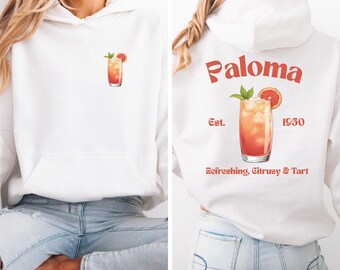 Paloma Cocktail Hoodie: Tequila Lover Apparel