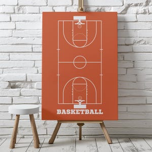 Basketball Wall Art | Basketball Gift Idea | Gifts For Basketball Lovers | Basketball Poster | Basketball Artwork