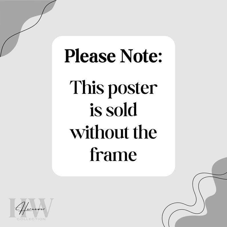 May include: Please Note: This poster is sold without the frame.