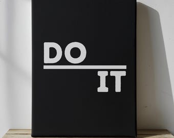 Do It Poster | Minimalist Motivational Wall Art