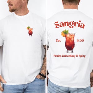 Sangria Cocktail Shirt: Vibrant Red Wine Apparel