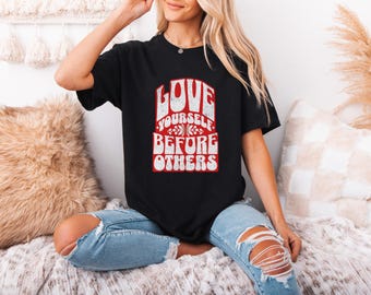 Love Yourself Cotton T-Shirt | Mental Health Apparel