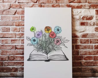Botanical Book Art Print | Floral Illustration (UNFRAMED)