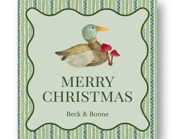DIGITAL DOWNLOAD: Customizable Holiday Gift Tag, gifting, Christmas thank you note