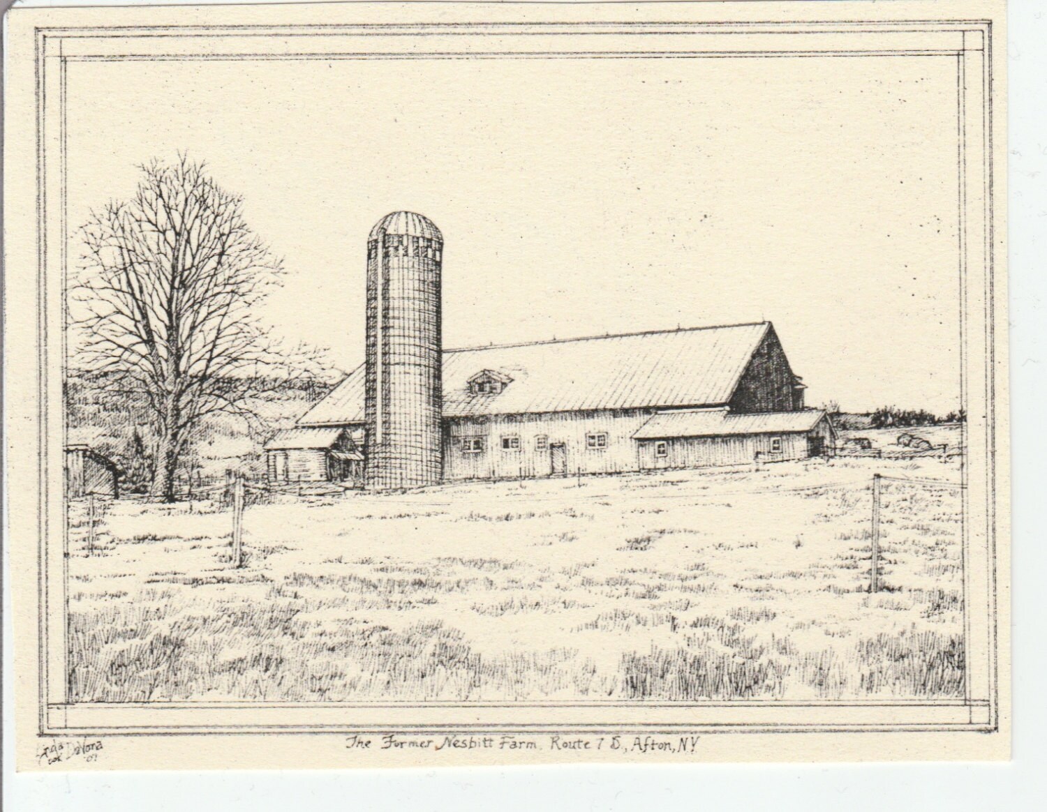 Nesbitt Farm This 6pack of Blank Ivory Cards Features a Etsy