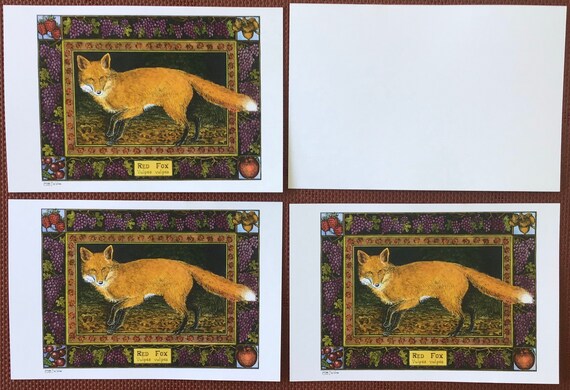 Herbal postcards set of 4 colored postcards showing 8 popular  herbs on heavy 80# white cardstock drawn by LC DeVona