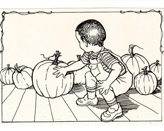 Picking Pumpkins-This 6-pack of blank