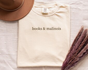Books & Malinois Comfort Colors T-Shirt for Belgian Malinois and Book Lovers, Plans for the Weekend with my Dog Tee
