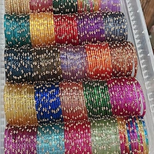 Conjunto combinado de brazaletes de cristal de Cachemira